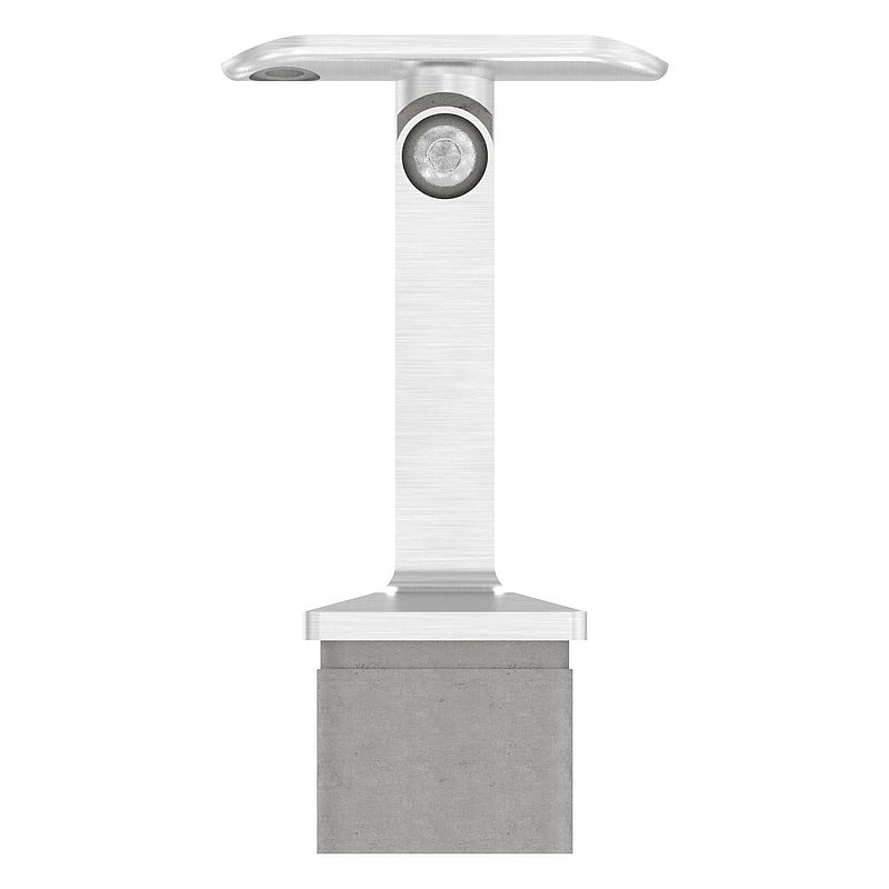 Rohrabschlussstopfen mit Gelenkstift für Rohr 40x40x2mm, V2A