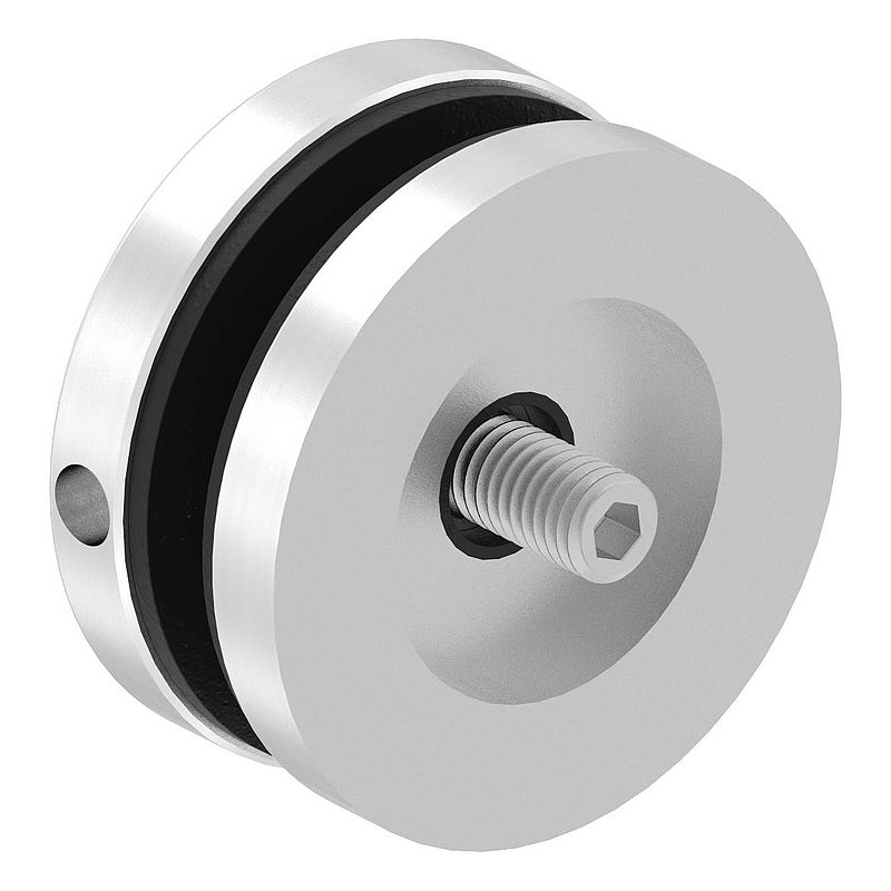 Point de fixation pour verre Ø 52 mm, adapté pour les supports Brenk, V2A