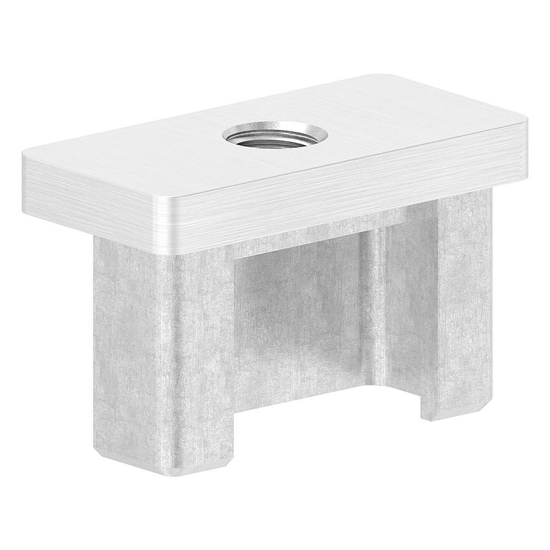 Push-in cap, for tube 40x20x2.0mm, AISI316