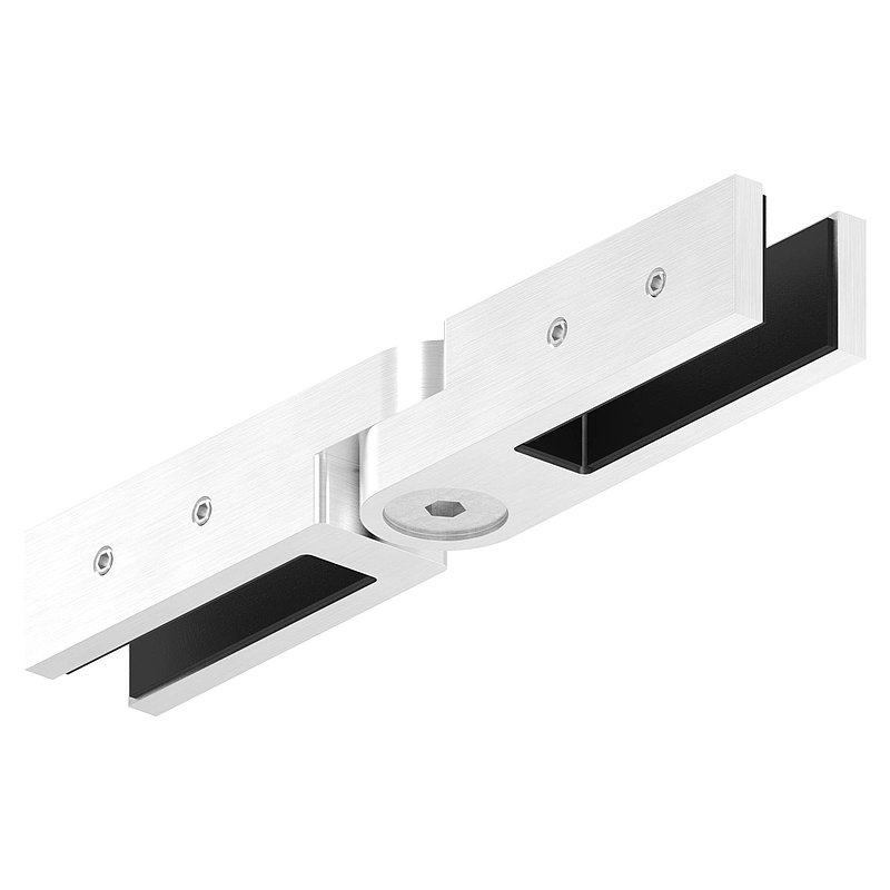Glass connector, for glass 12 - 12.76mm, adjustable, AISI316