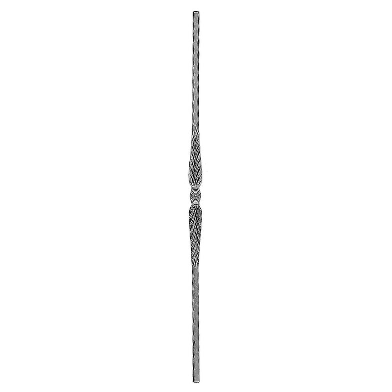 Zierstab 12x12mm, geschmiedet, H: 950mm