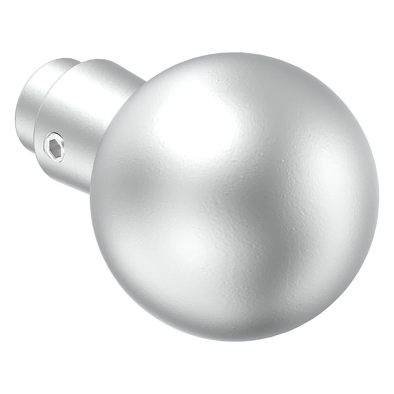 Poignée de porte boule fixe droite