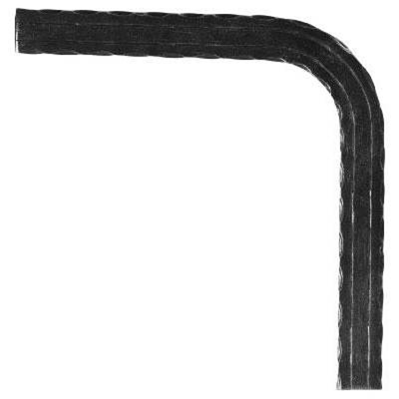 Handlaufkrümmer S235JR, 40x8mm, 90 Grad