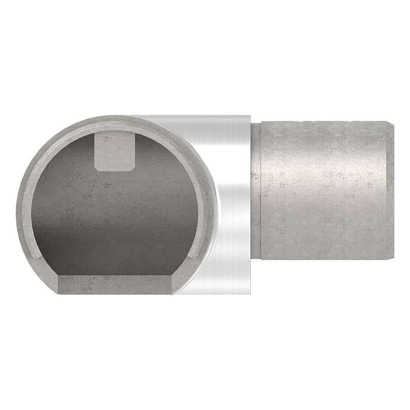 Horizontal corner bend, for 48.3 mm, AISI316, gradient corner
