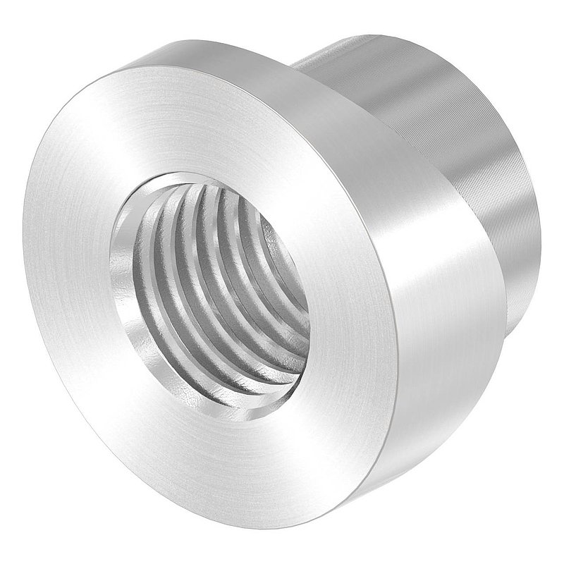 Douille taraudée, adapté au gond 120-M16-VA, pour tube Ø 42,4mm, V2A