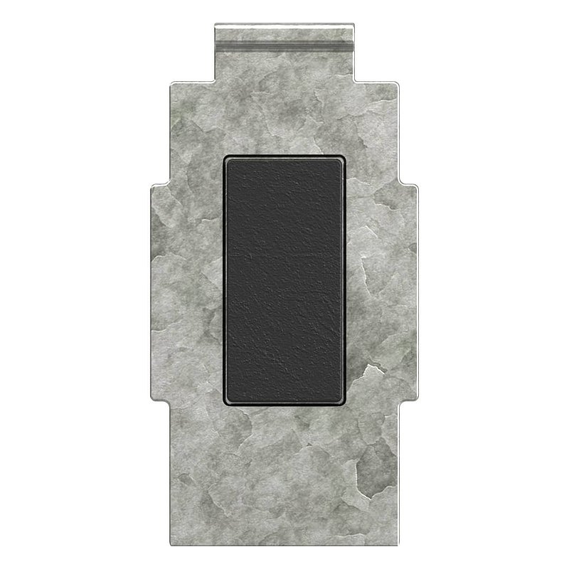 Plaque de sécurisation pour modèle 38 , aspect inox