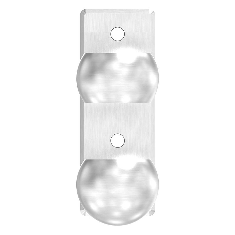 Wall mounting for railing posts 48.3 mm, AISI304
