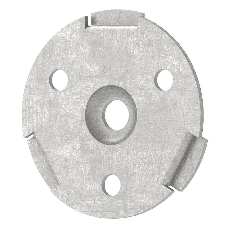 Support de rosace à clipser pour 50500-240 et 50501-240, V2A