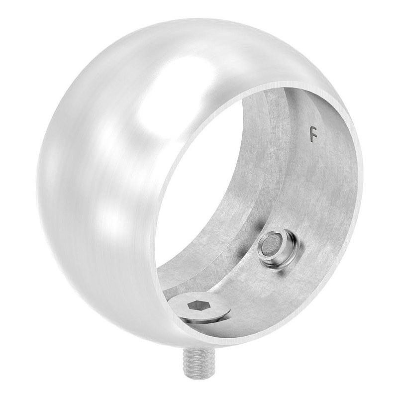 Anneau sphérique pour main courante, 48,3mm, V2A