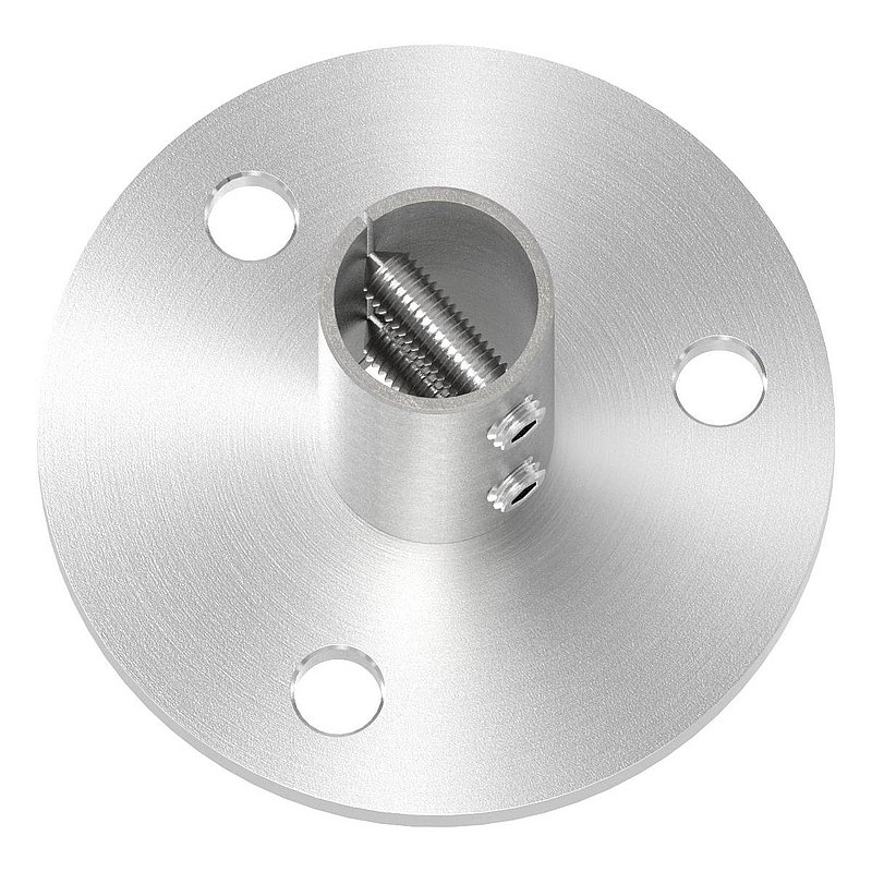 Wall and floor anchor, for tube 33.7x2.0mm, AISI304