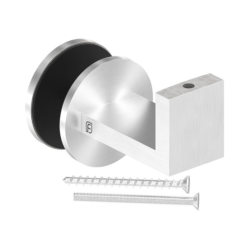 Sensa Design 1, raccordement plat , pour montage sur verre, V2A