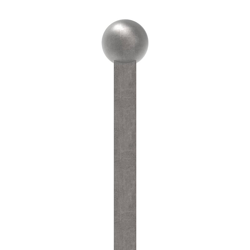 Zaunstab 12x12mm, H: 1000mm, Kugel 25mm