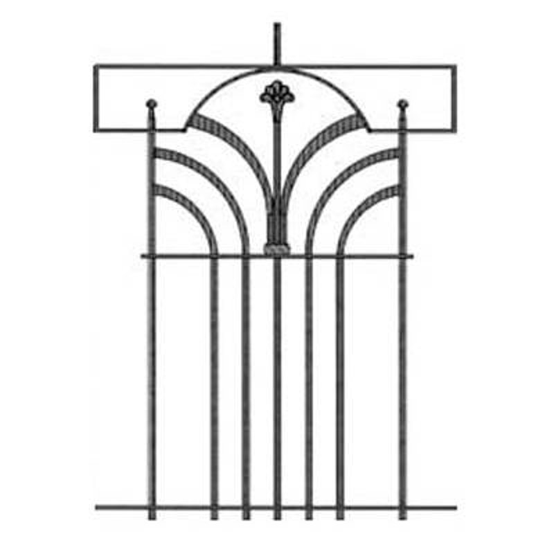 Panel short (centre section only), 720x840mm