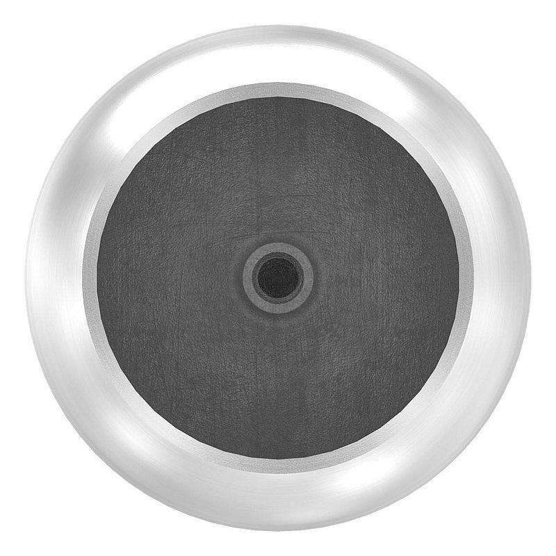 Rohrabschlusskugel hohl für 60,3mm Rohr, mit M8
