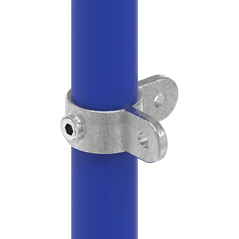 Halter mit 2 Laschen, 90°, für Rohr Ø 42,4mm