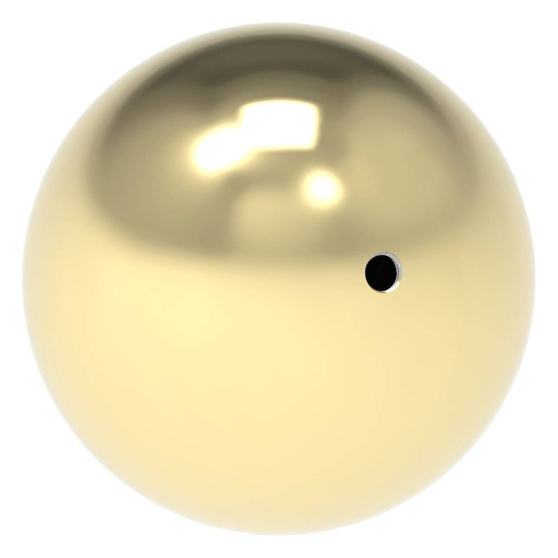 Boule laiton creuse Ø 120mm avec M10