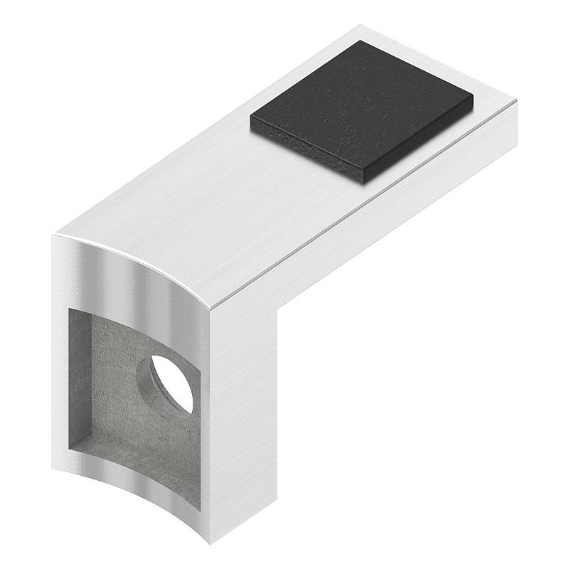 Support inférieur de verre pour jonction 48,3mm, V2A