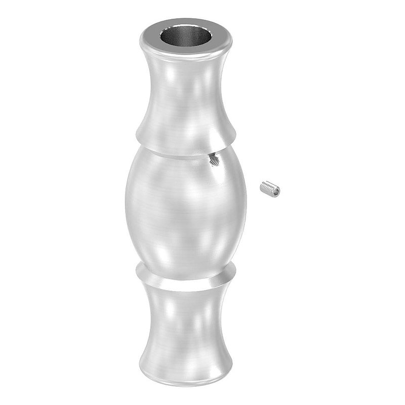 Douille décorative avec trou de passage Ø 12,5mm, V2A
