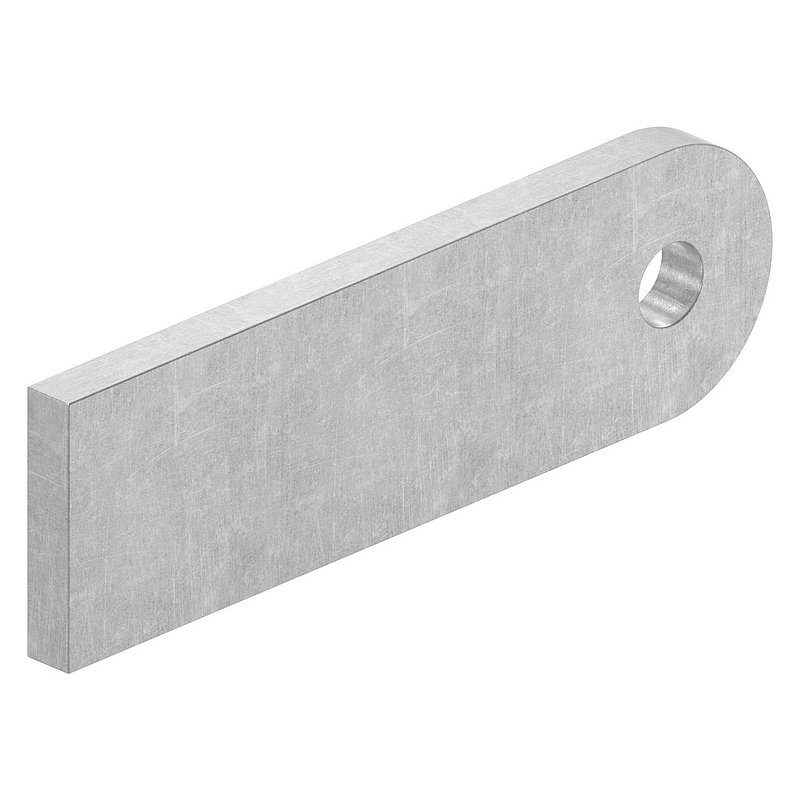 Anschweißlasche 100 x 30 x 6mm mit Rundloch 9mm