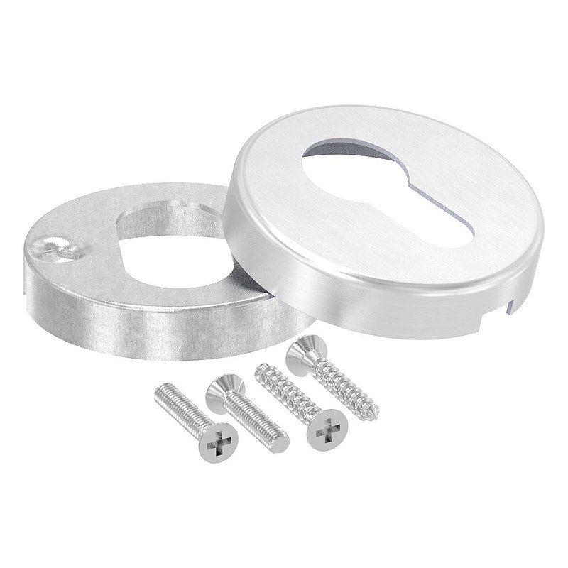 Rosace pour cylindre de porte, paire, V2A