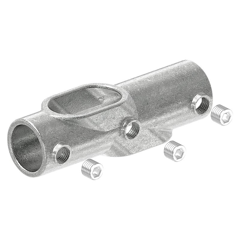Kreuzstück, verstellbar 30 - 45°, für Rohr Ø 42,4mm
