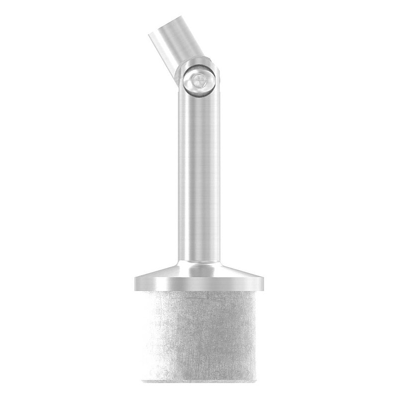 Tube end plug with hinge pin for tube 42.4x2.0mm, AISI304