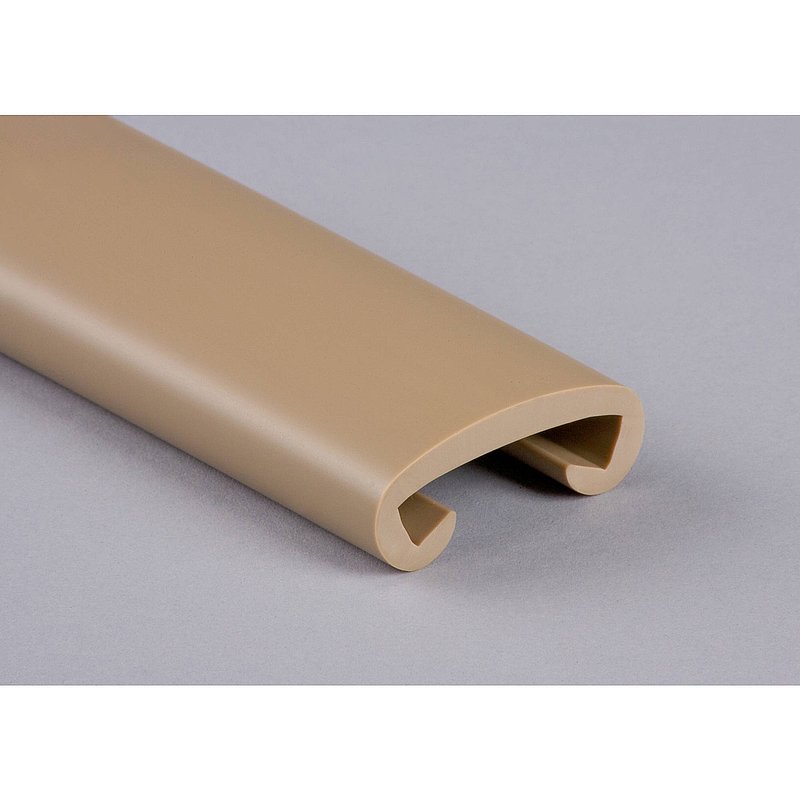 Kunststoffhandlauf für 40x8mm, graubeige