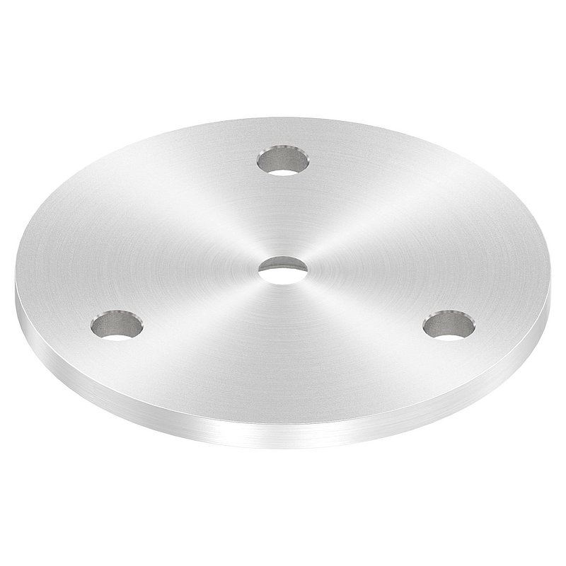 Round plate Ø 70x4mm, with round grinding, AISI304