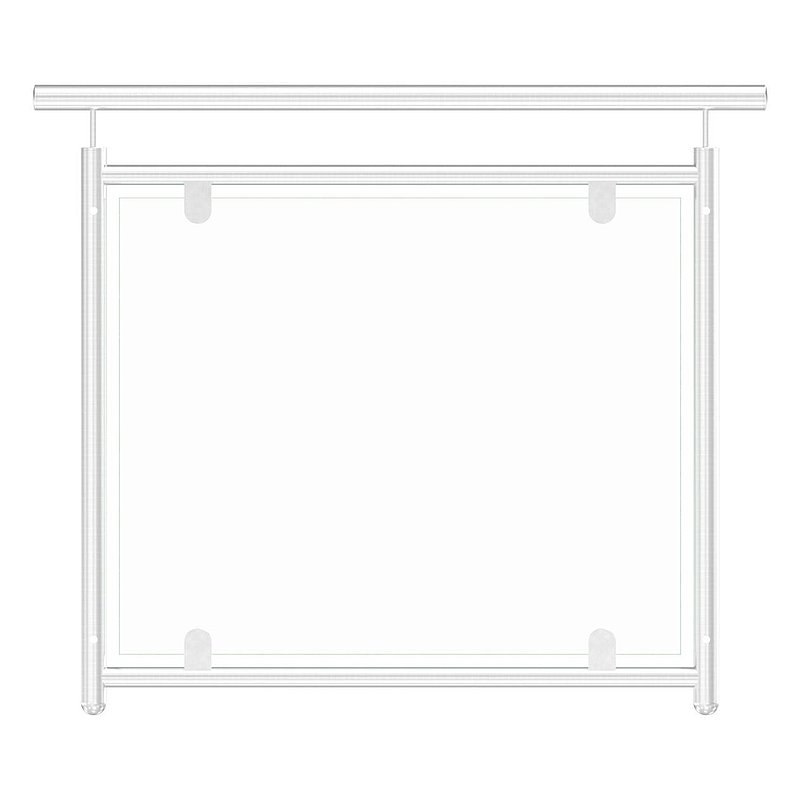 grille de balcon française, droite, largeur : 1,0m, V2A