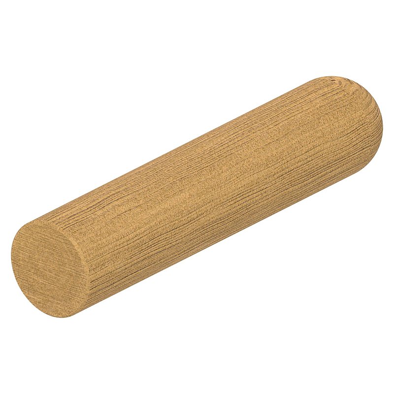 Holzhandlauf Kambala Ø 42mm, Länge 200mm, lackiert