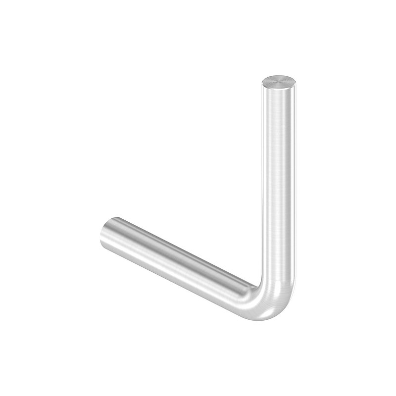 Bracket Ø 10mm, 90° bent, without thread, AISI304