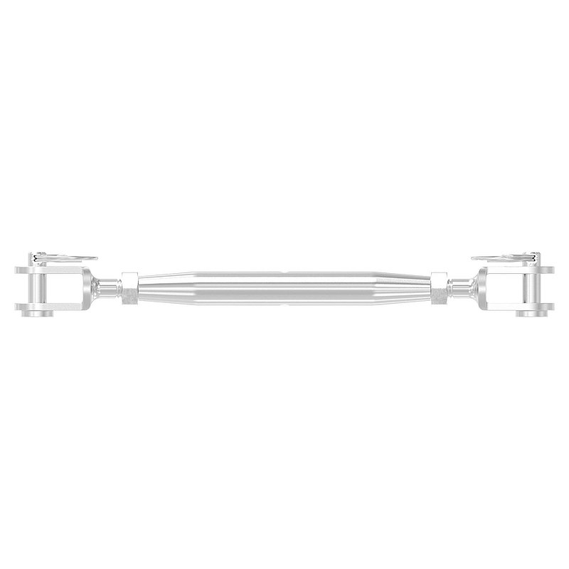 Wantenspanner Gabel/Gabel mit Gewinde M6, V4A