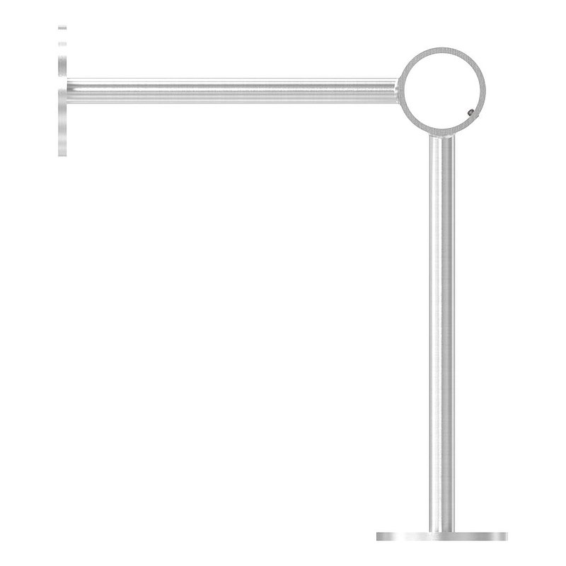 Footrail support, for tube 33.7mm, AISI304