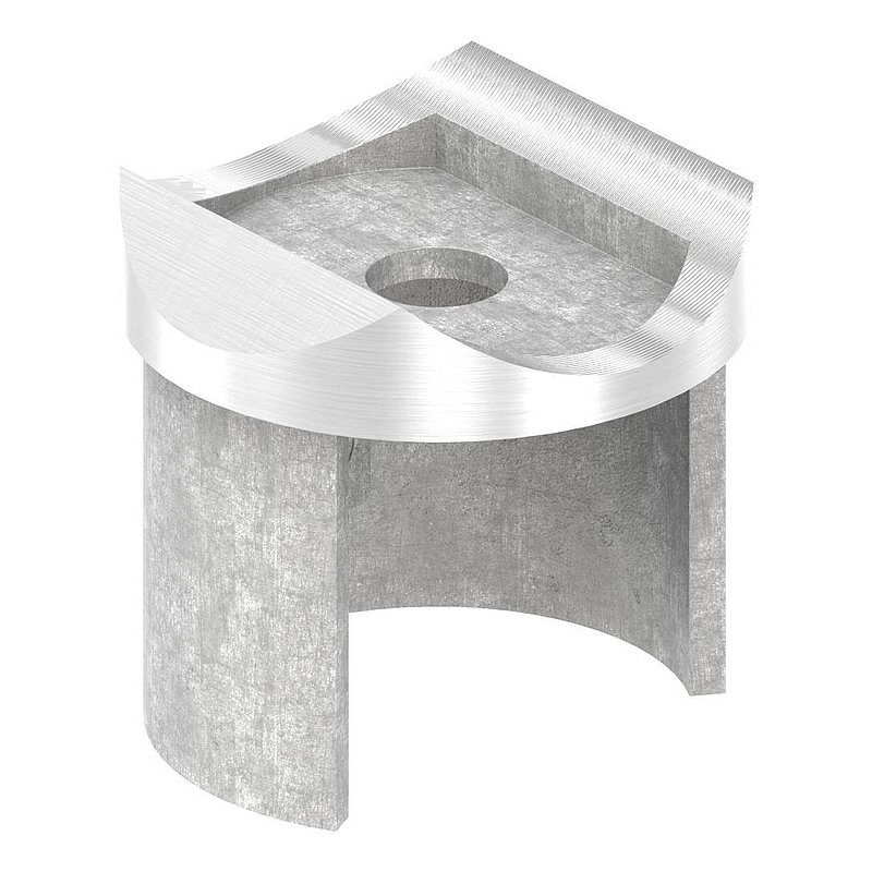Adaptateur pour tube à fond de gorge raccord Ø 42,4mm, V2A