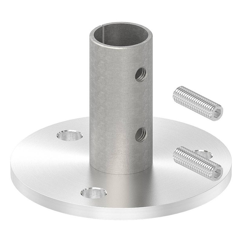 Wall and floor anchor, for tube 33.7x2.5mm, AISI304