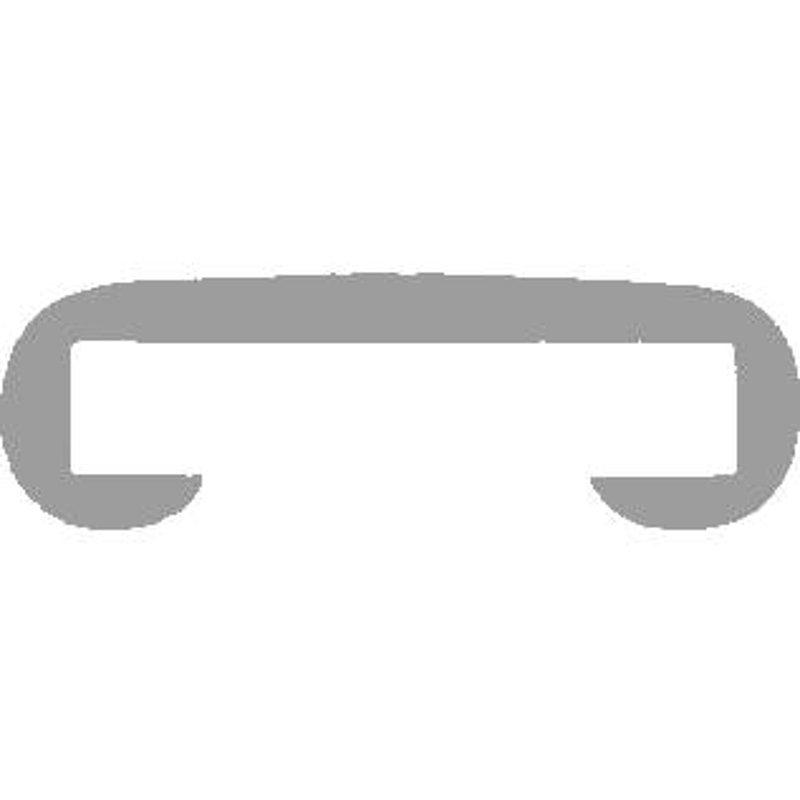 Kunststoffhandlauf für 40x8mm, anthrazitgrau