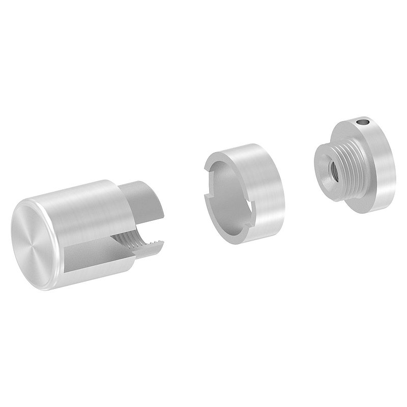 Brenk base holder for flat bars 30x8mm, AISI304