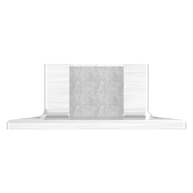 Wall mounting for 40x40mm square groove, AISI304