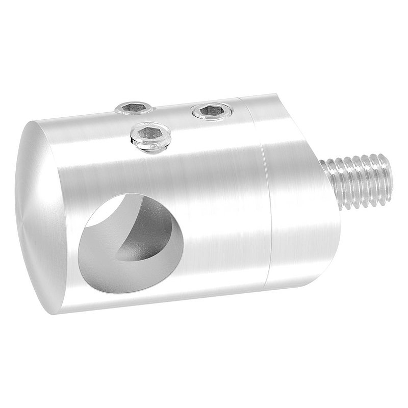 Querstabhalter zum Stoßen, für 33,7mm Rohr, 12,2mm Bohrung, V2A
