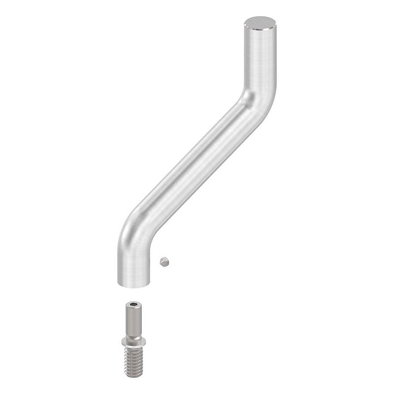 Bracket Ø 14mm, 2x 30° bent, AISI304