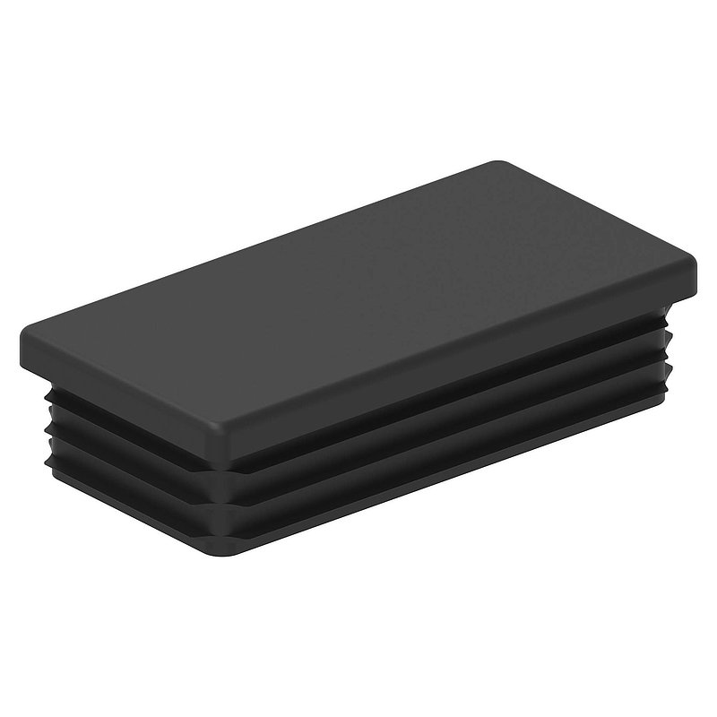 Kunststoffkappe für Rechteckrohr 80x40mm