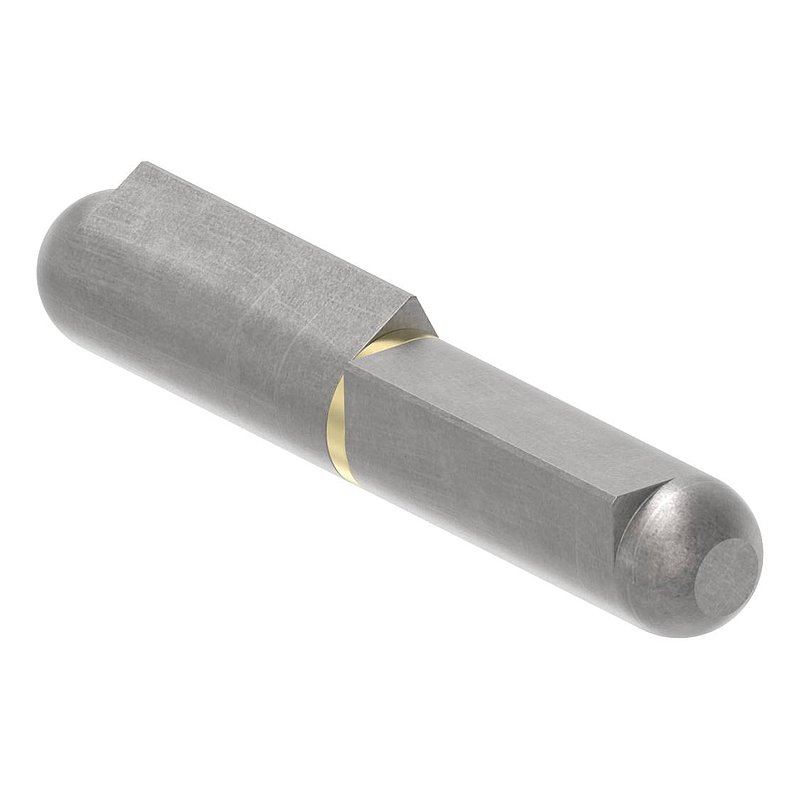 weld-on wire with brassring and pin, length 60mm