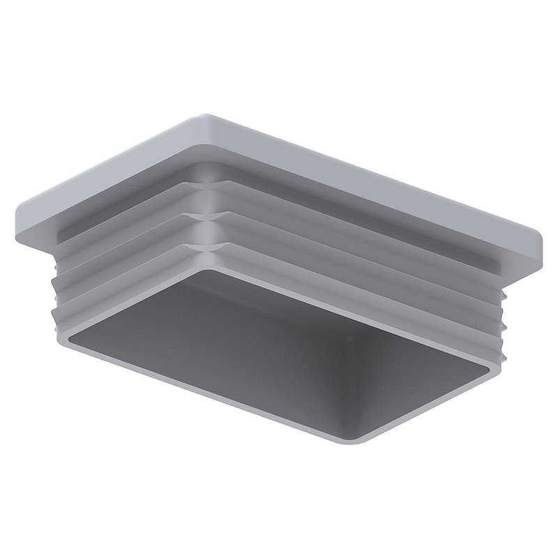 Kunststoffkappe für Rechteckrohr 60x40mm