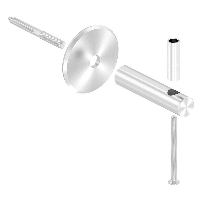 Handlaufhalter zum Anschrauben, Linsenkopfschraube