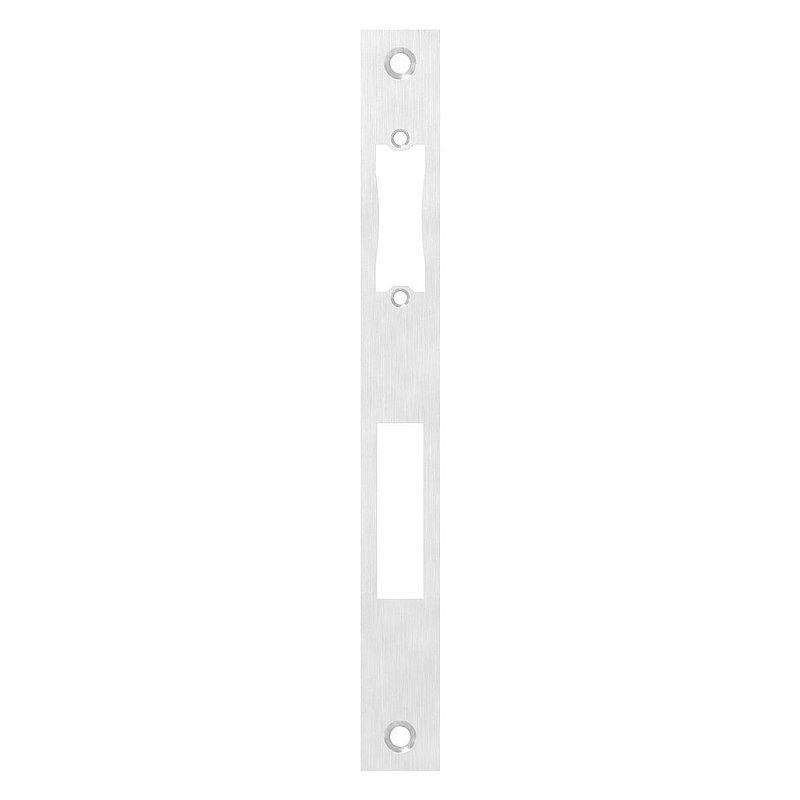 Stainless steel striking plate 242x26x3.0mm, for spacing 92mm, AISI304 (1.4301)