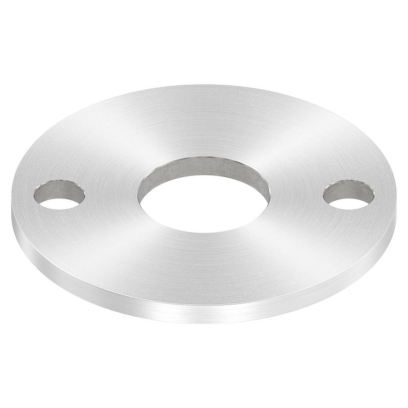 Plaque d'ancrage Ø 100x6mm, avec ponçage circulaire, V2A
