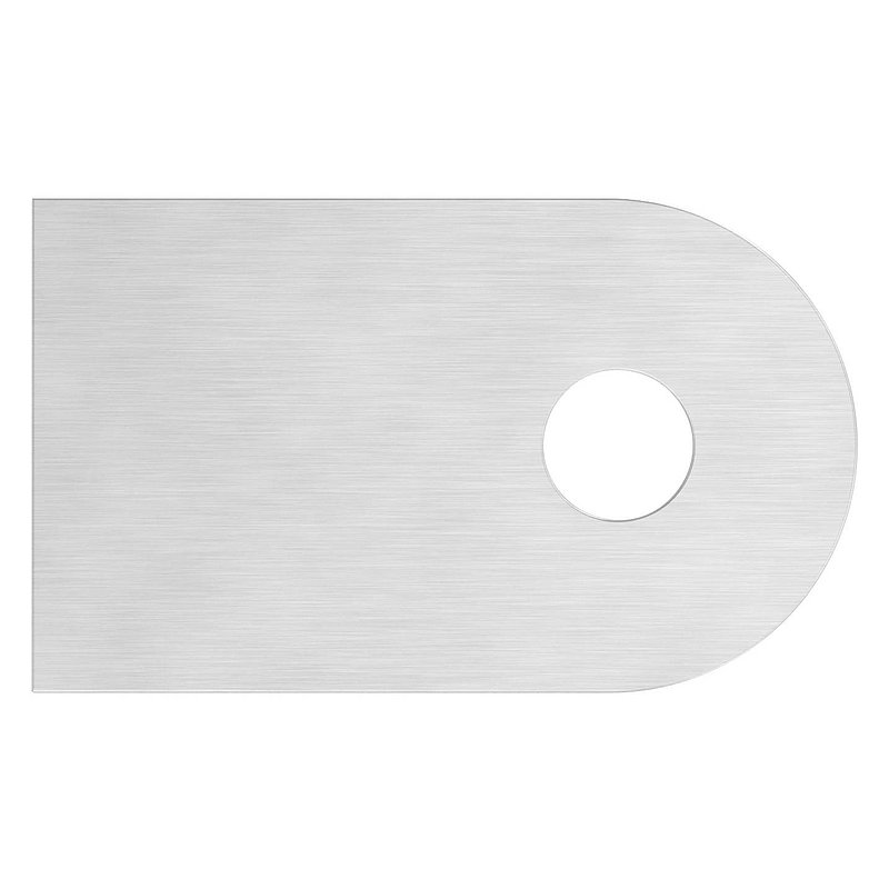 Weld-on bracket, 50x30x6mm, ground, AISI304