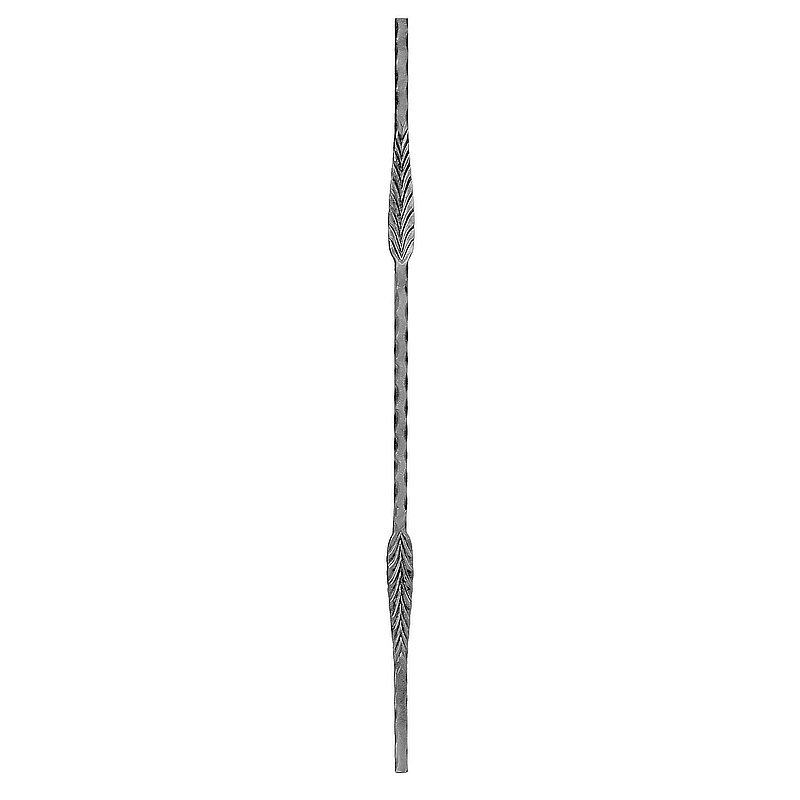 Zierstab 12x12mm, geschmiedet, H: 950mm