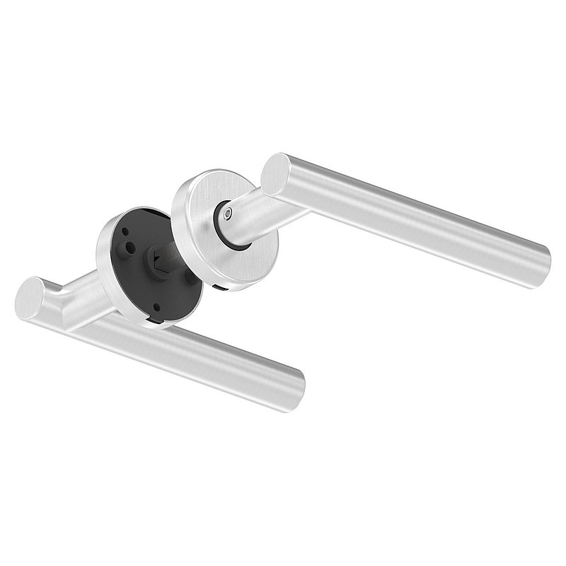 Paire de poignée de porte, pivotante, V2A