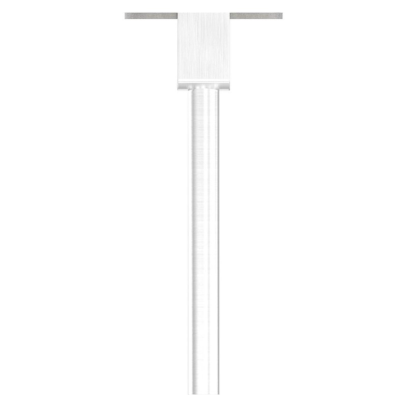 Stift mit Anschlussplatte für LED-Handlauf, voll, V2A